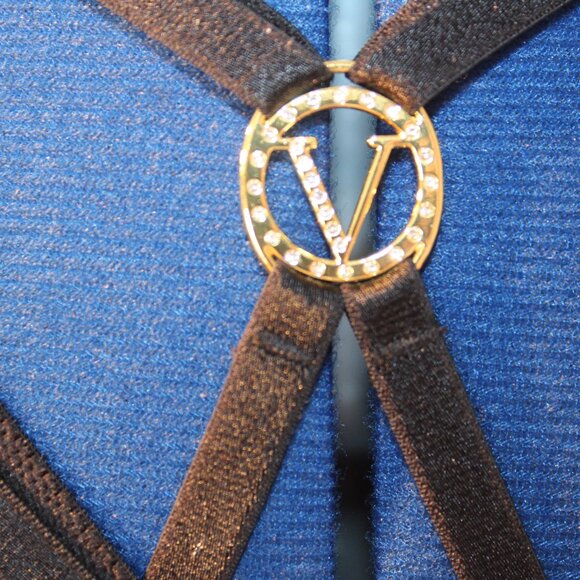 Victoria's Secret Bra Size 34C Uplift Plunge Plongeant Front Close Black - Picture 6 of 12